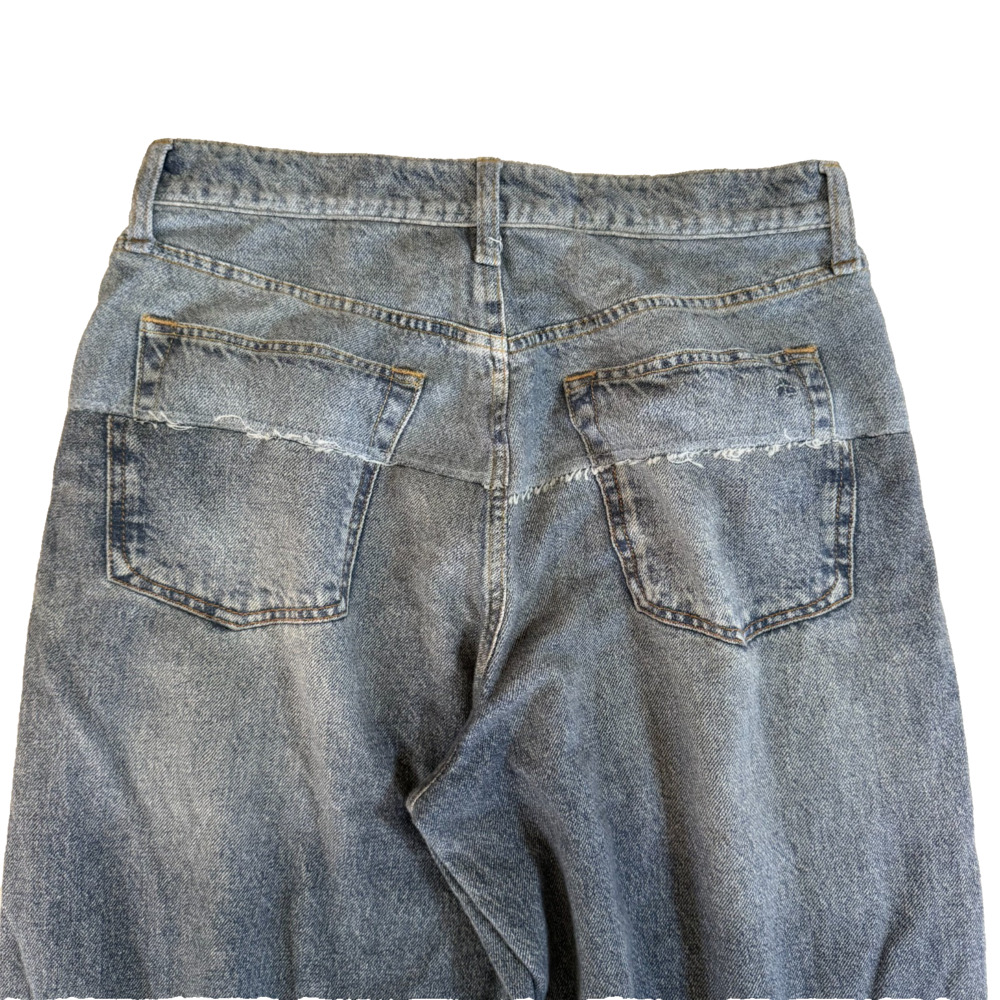 rag & bone Miramar Sofie Wide Leg Pants Two‑Tone Spliced Size 28 - Picture 4 of 10